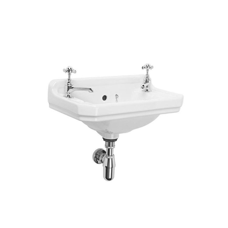 Tavistock Vitoria 500mm 2 Tap Hole Cloakroom Basin