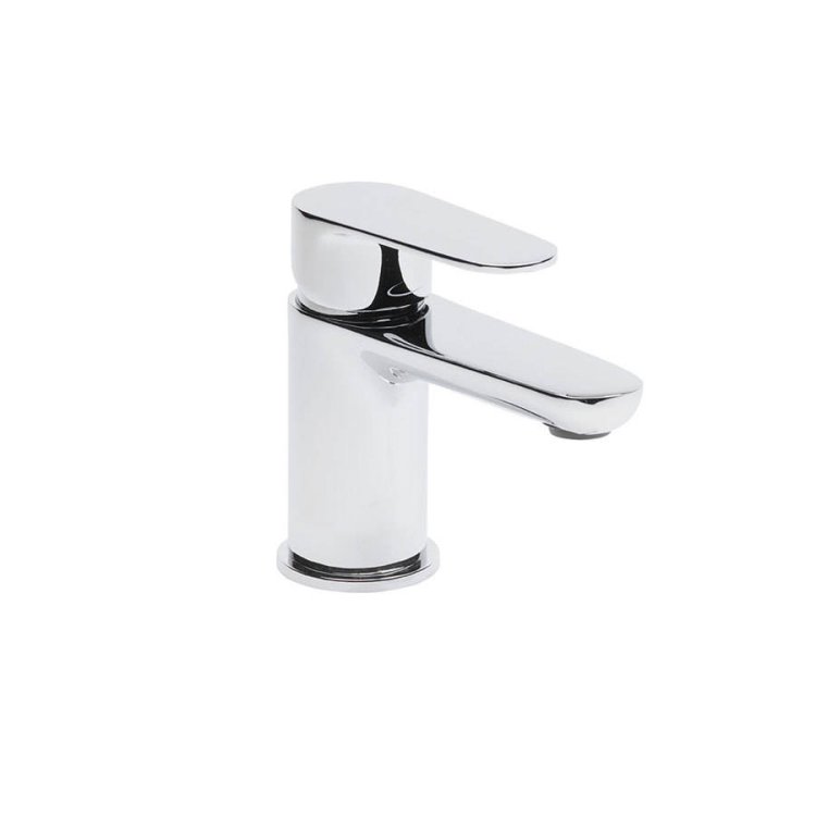 Tavistock Zero Chrome Mini Basin Mixer with Click Waste