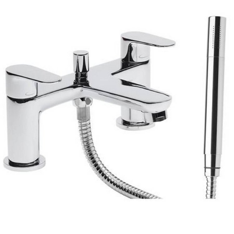 Tavistock Zero Chrome Bath Shower Mixer & Handset