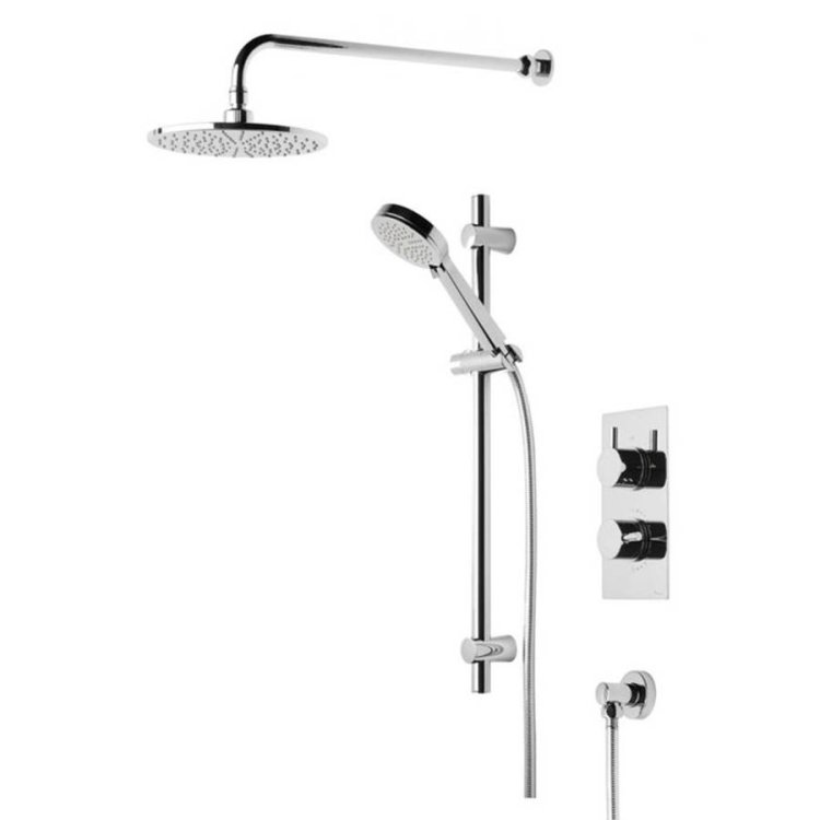 Tavistock Quantum Thermostatic Concealed Dual Function Valve with Shower Head & Handset