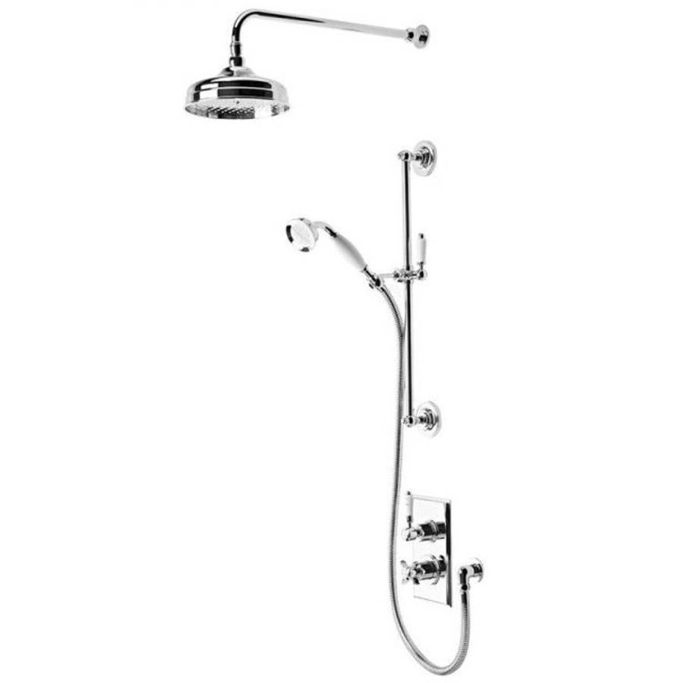 Tavistock Varsity Thermostatic Concealed Dual Function Shower Valve with Shower Head & Handset