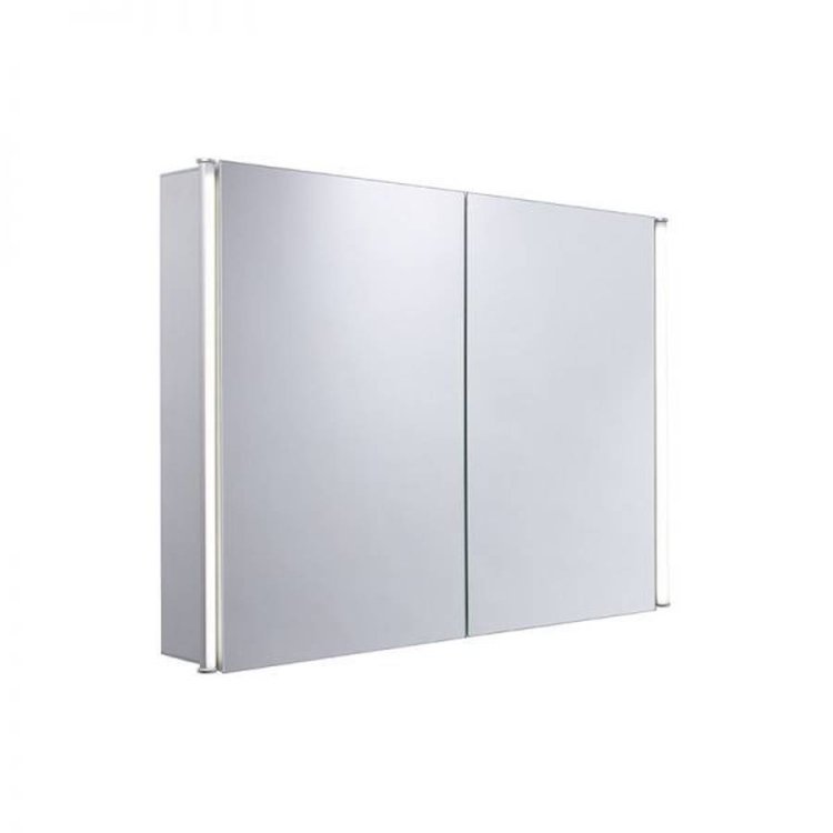 Tavistock Sleek 1000mm Large Double Door LED Illuminated Cabinet-1