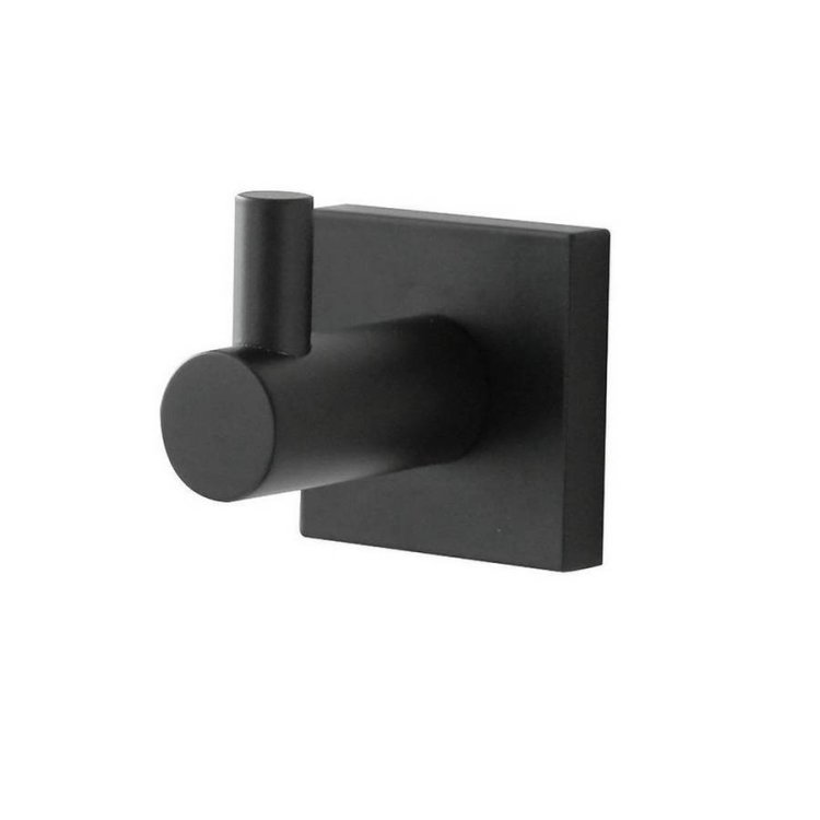 Miller Atlanta Matt Black Single Robe Hook