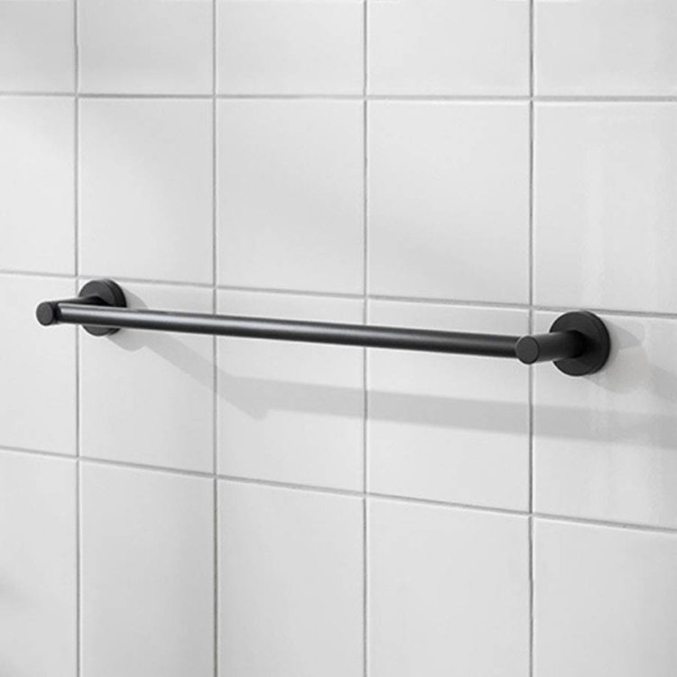 Miller Bond 495mm Matt Black Single Towel Rail