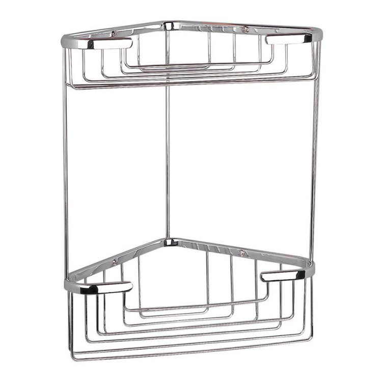 Miller Classic Chrome 2 Tier Corner Basket - 654C