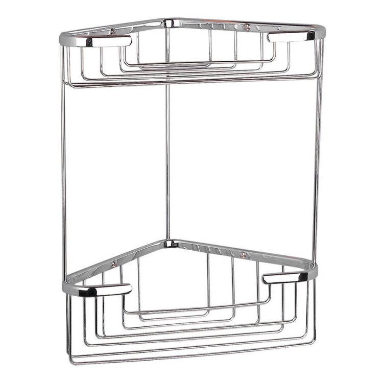 Miller Classic Chrome 2 Tier Large Corner Basket