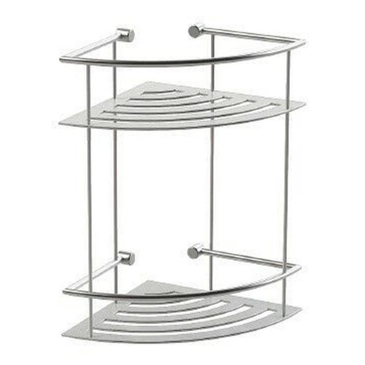 Miller Classic Chrome 2 Tier Corner Shower Shelf