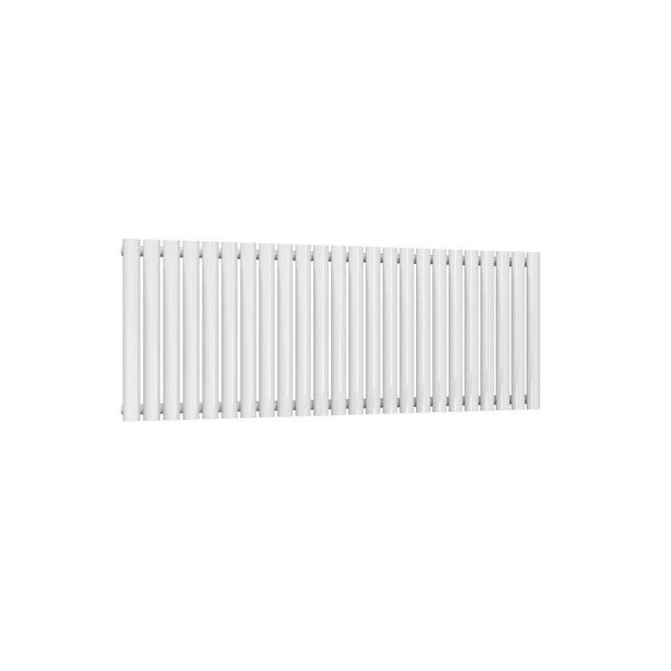 Reina Neval Single Horizontal Aluminium Radiator 600 x 1407mm - White