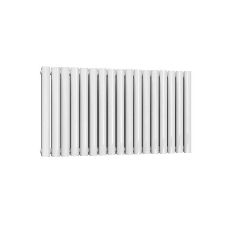 Reina Neval Double Horizontal Aluminium Radiator 600 x 994mm - White