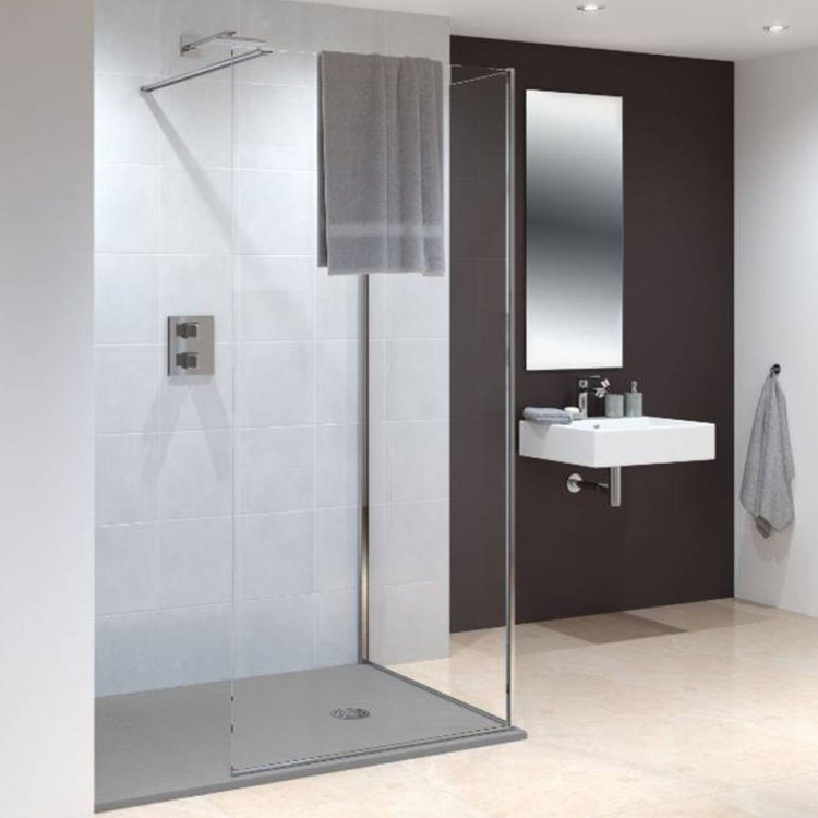 Lakes Coastline Marseille 1200mm Walk-In Shower Panel