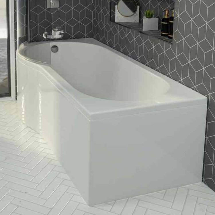 Beaufort? 1500 x 515mm Reinforced P Shaped Bath Panel