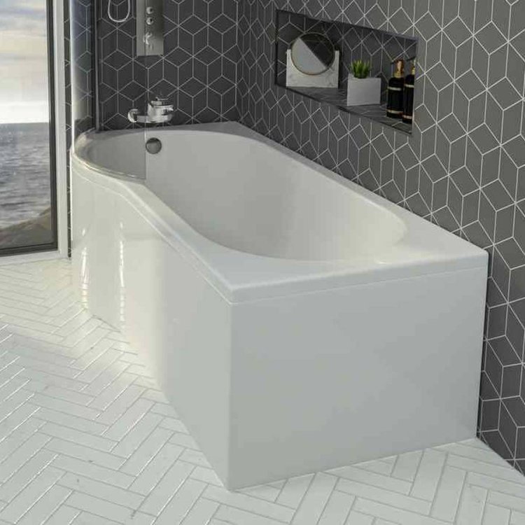 Beaufort 1700 x 515mm Reinforced P Shaped Bath Panel