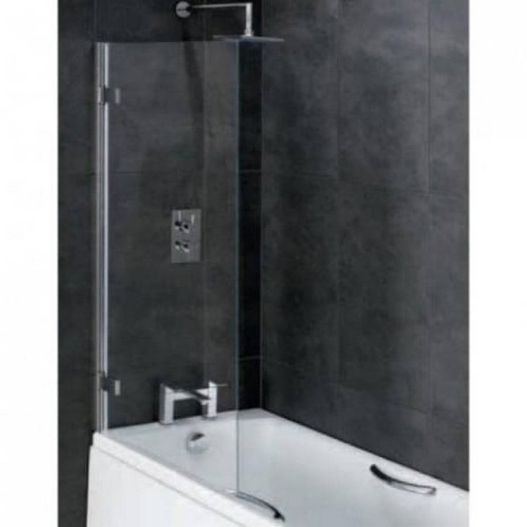 Beaufort Volente Silver 6mm Hinge Bath Screen