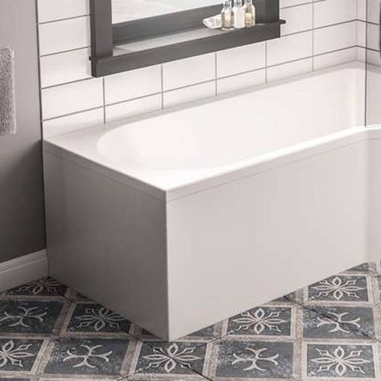 Beaufort Portland 750 x 510mm Reinforced Universal L Shaped End Bath Panel