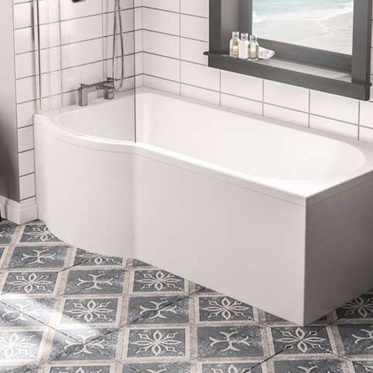 Beaufort Portland 1700 x 560mm Reinforced P Shaped Bath Panel