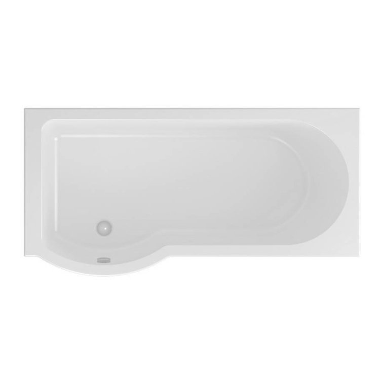 Beaufort Portland 1600 x 850mm LH P Shaped Reinforced Bath