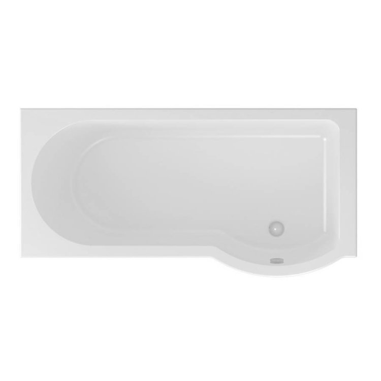 Beaufort Portland 1700 x 850mm RH P Shaped 5mm Bath