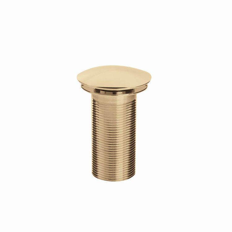 Bristan Gold Round Basin Unslotted Clicker Waste