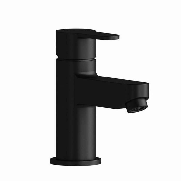 Niagara Camden Black Mini Mono Basin Mixer with Click Clack Waste