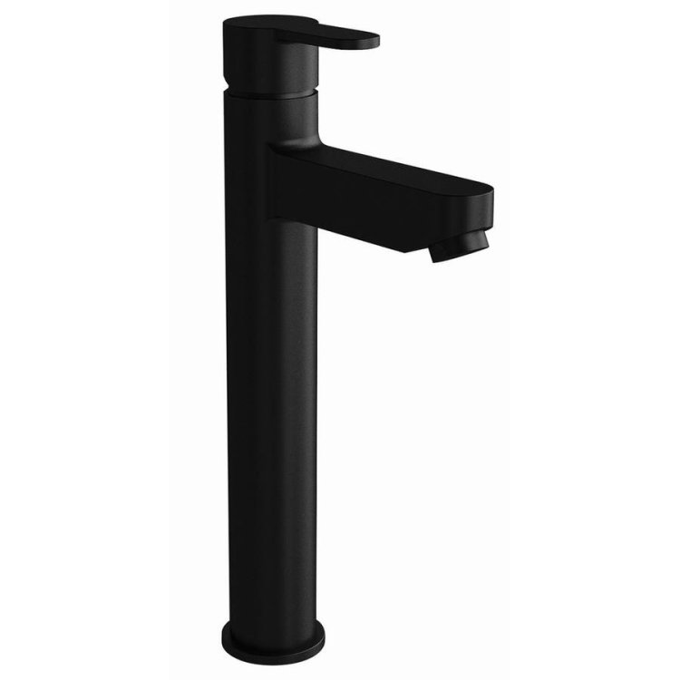 Niagara Camden Black Tall Mono Basin Mixer with Click Clack Waste