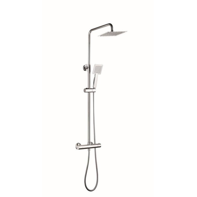 Niagara Chrome Square Thermostatic Shower Set