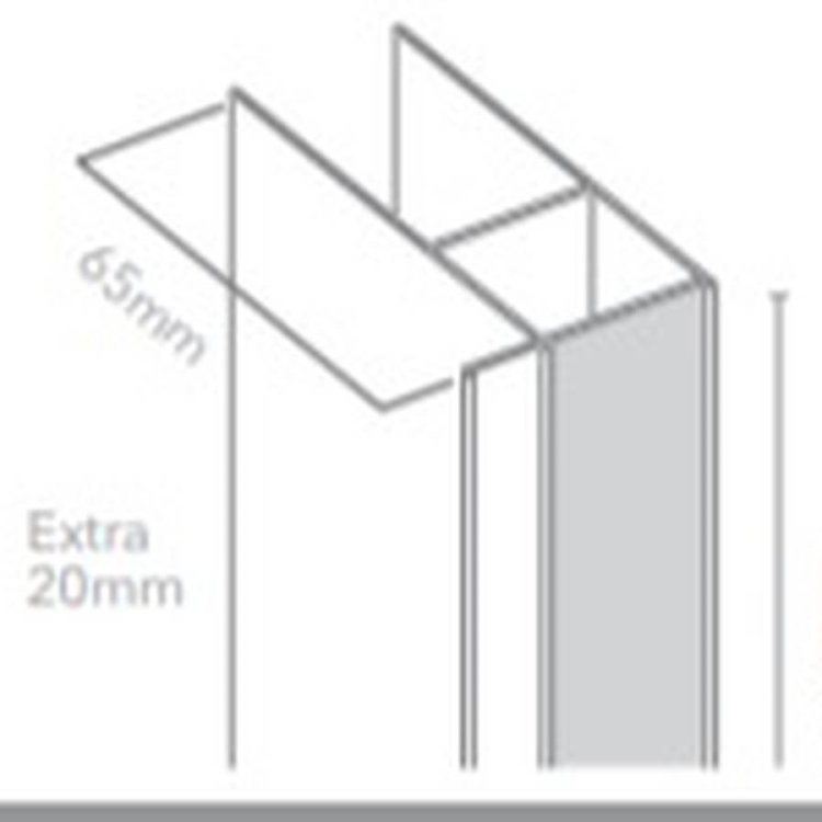 Merlyn 6 Series 20mm Extension Profile