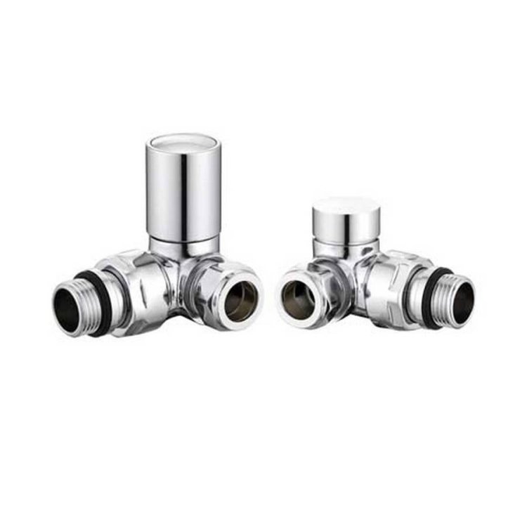 Redroom Chrome 15mm Corner Round Valve Pack 