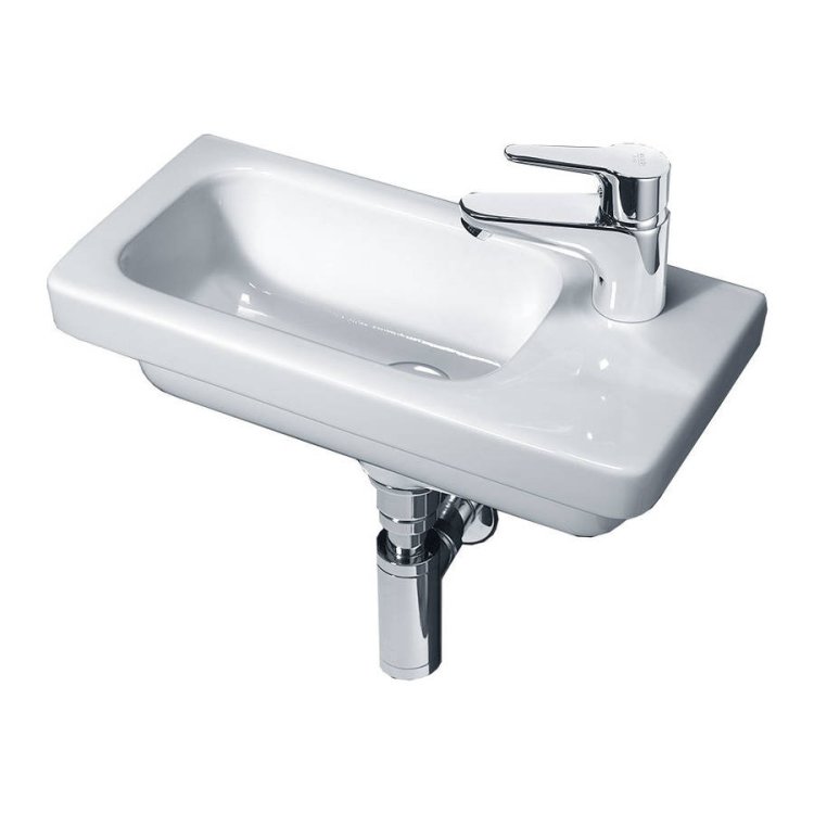 Essential Ivy Rectangular 450mm 1TH Wall Hung Basin