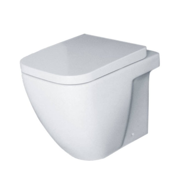 Essential Fuchsia Back to Wall Pan WC