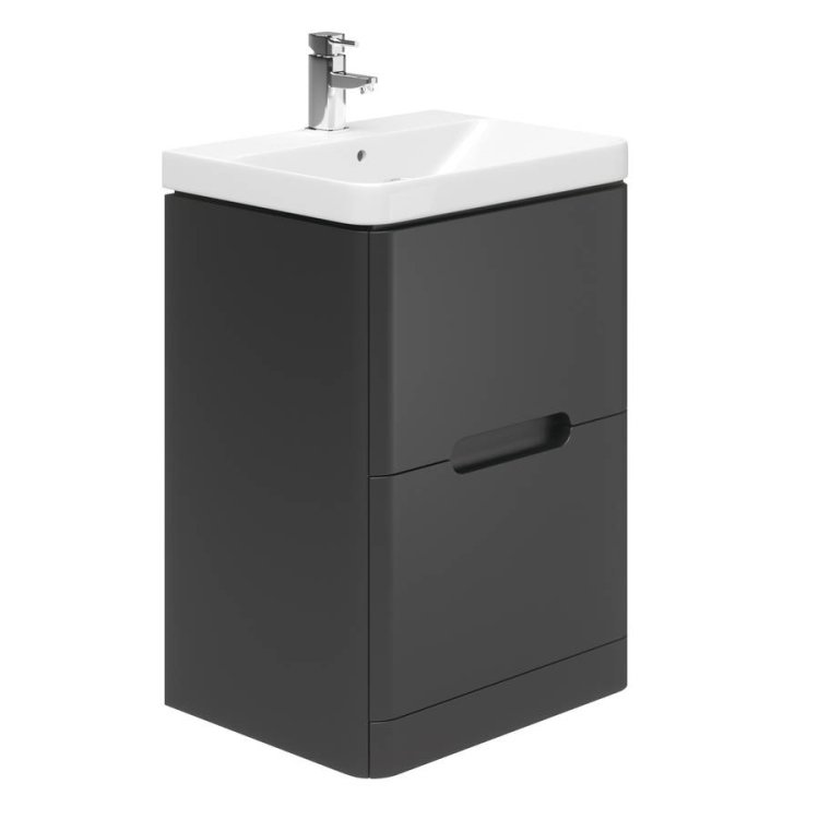 Essential Colorado Grey 600mm Floorstanding Basin Unit