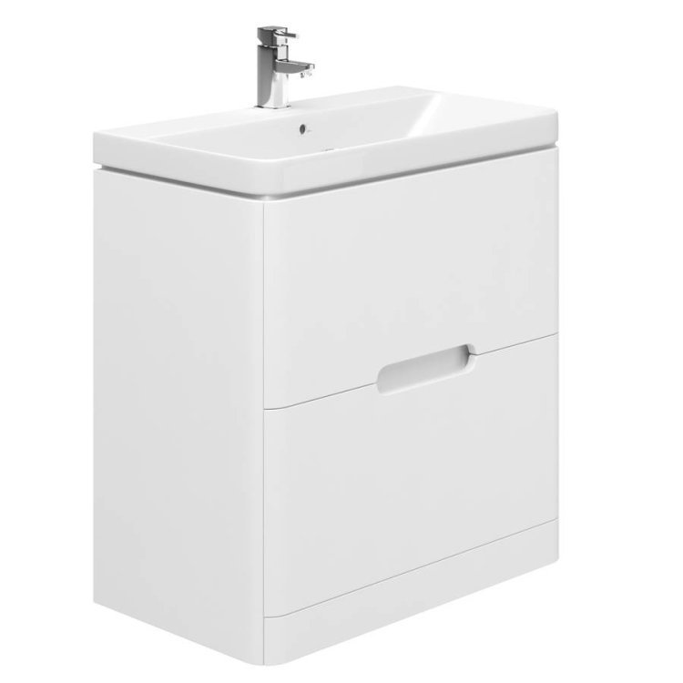 Essential Colorado White 800mm Floorstanding Basin Unit