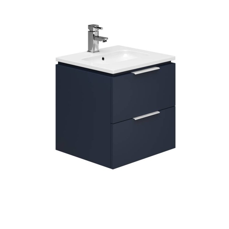 Essential Dakota Blue 500mm Wall Hung Basin Unit