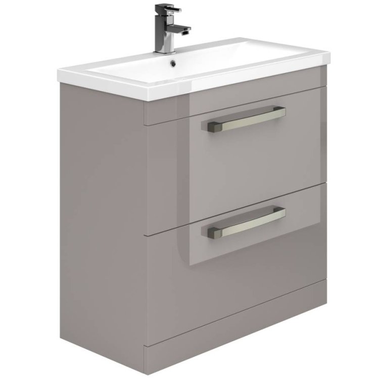 Essential Nevada Cashmere 800mm FS Washbasin Unit