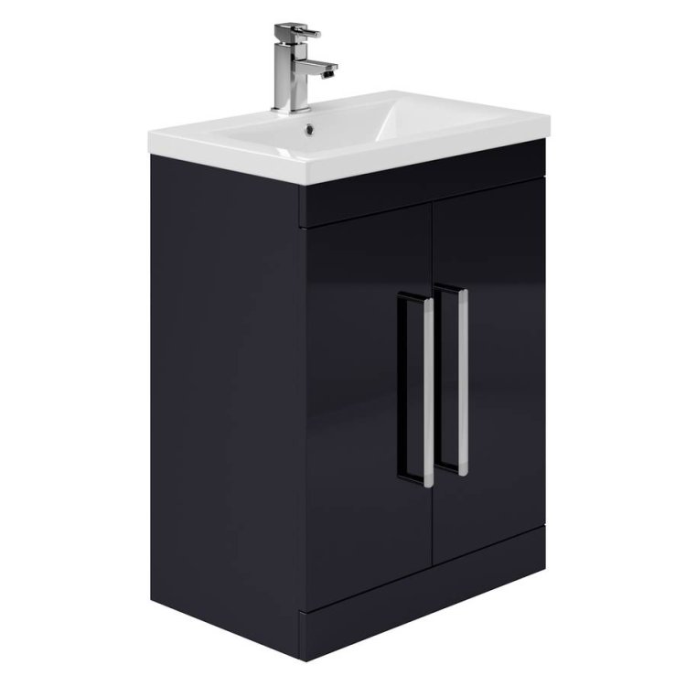 Essential Nevada Indigo 600mm Washbasin Unit