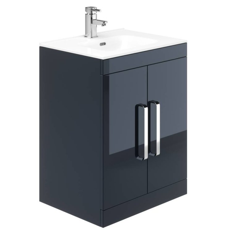 Essential Nevada Indigo 800mm Washbasin Unit