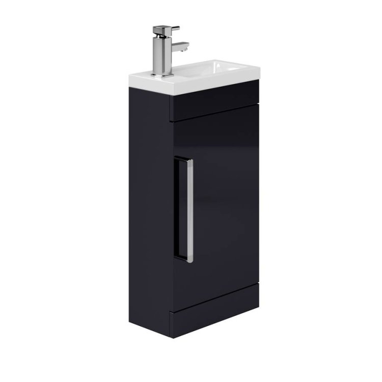 Essential Nevada Indigo 400mm Cloakroom Basin Unit