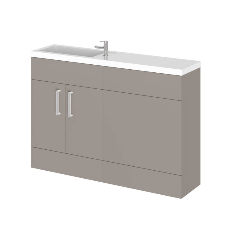 Essential Nevada Cashmere I Shape Washbasin Unit