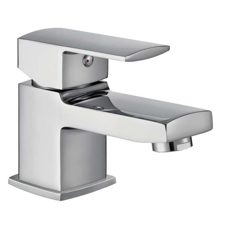 Essential Paron Mini Basin Mixer with Click Clack Waste