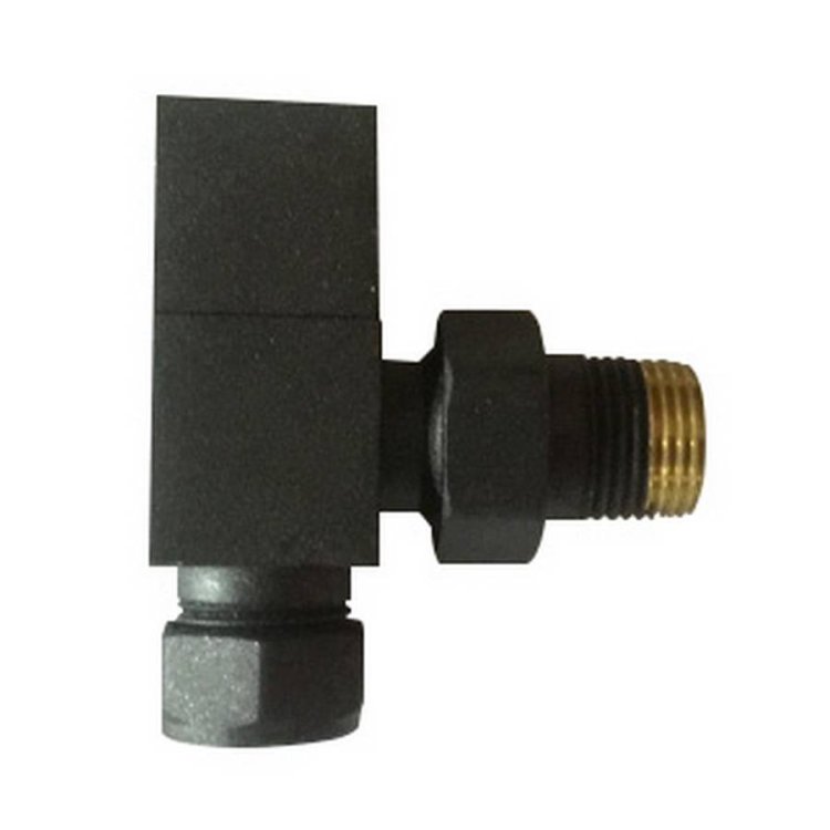 Essential Anthracite 15mm Square Angled Valve Pair