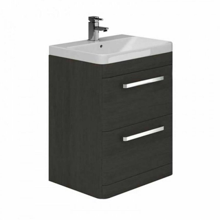 Essential Vermont Grey 800mm FS Washbasin Unit