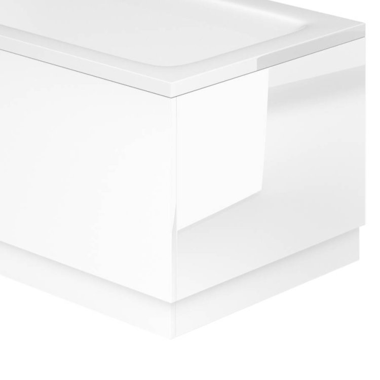 Essential Vermont White 700mm End Bath Panel