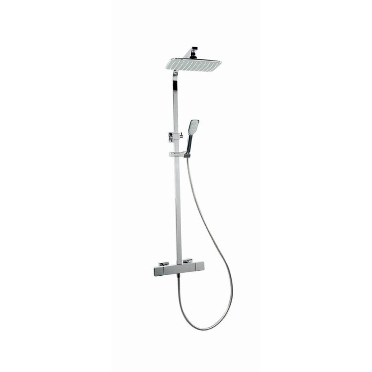 Essential Nine Xtreme Chrome Ext Thermostatic Shower