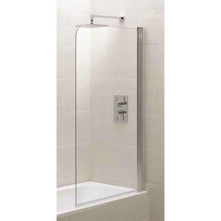 Essential Spring 1500 x 800mm Half Radius Bath Screen