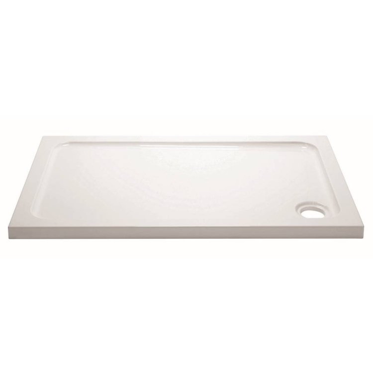 Aquadart White 1100x900mm Rectangle Shower Tray