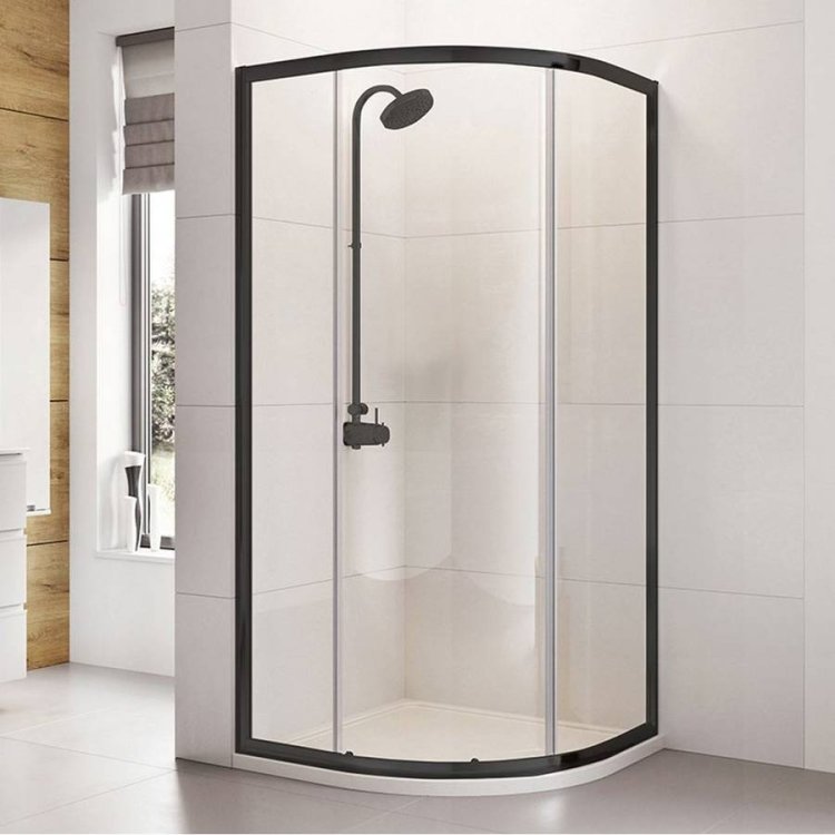 Roman Haven6 Black 900mm Quadrant Shower Enclosure