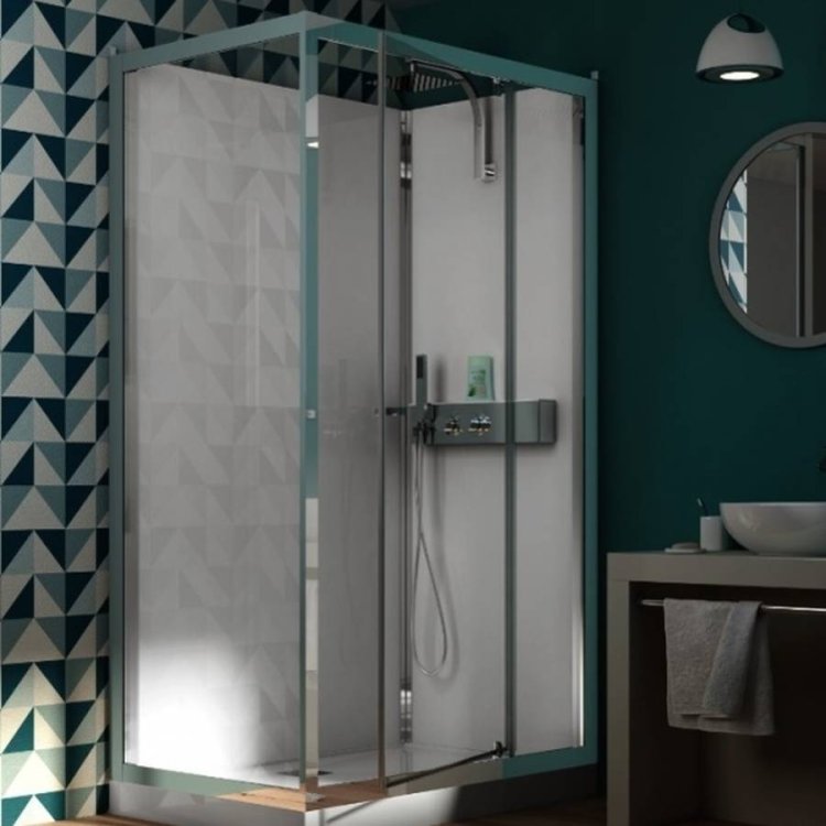 Kinedo Eden 1200 x 800mm Corner Shower Cubicle with Pivot Door