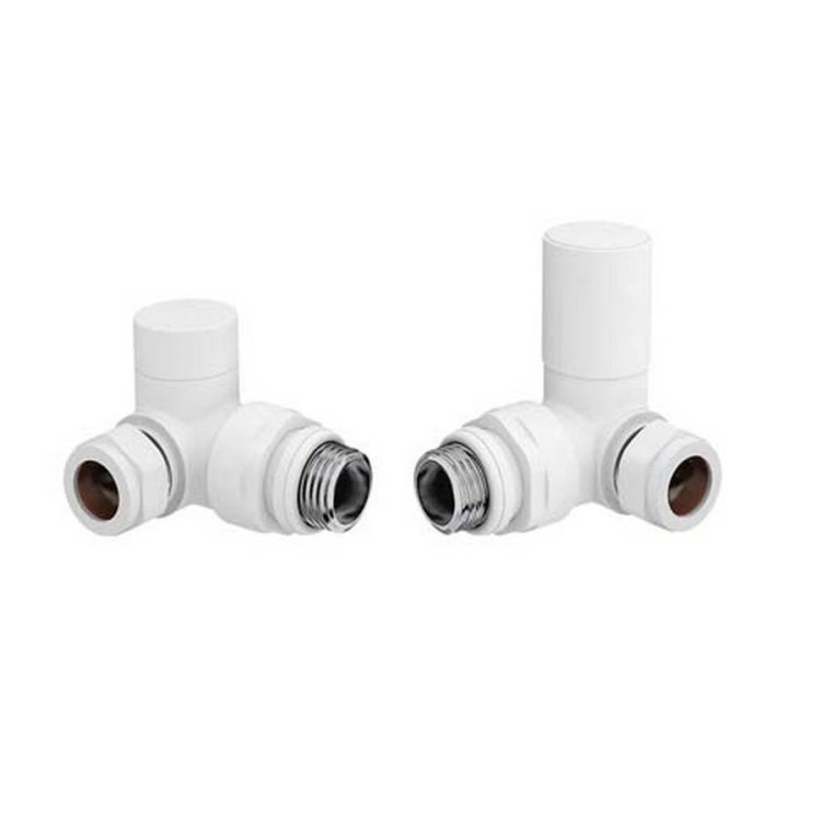 Redroom White 15mm Corner Round Valve Pack 