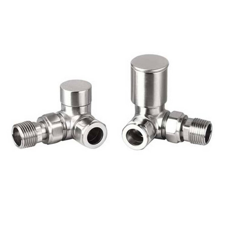 Redroom Nickel 15mm Corner Round Valve Pack 