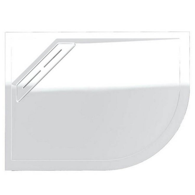 Kudos Connect2 1200x800mm RH Gloss Offset Quadrant Shower Tray 